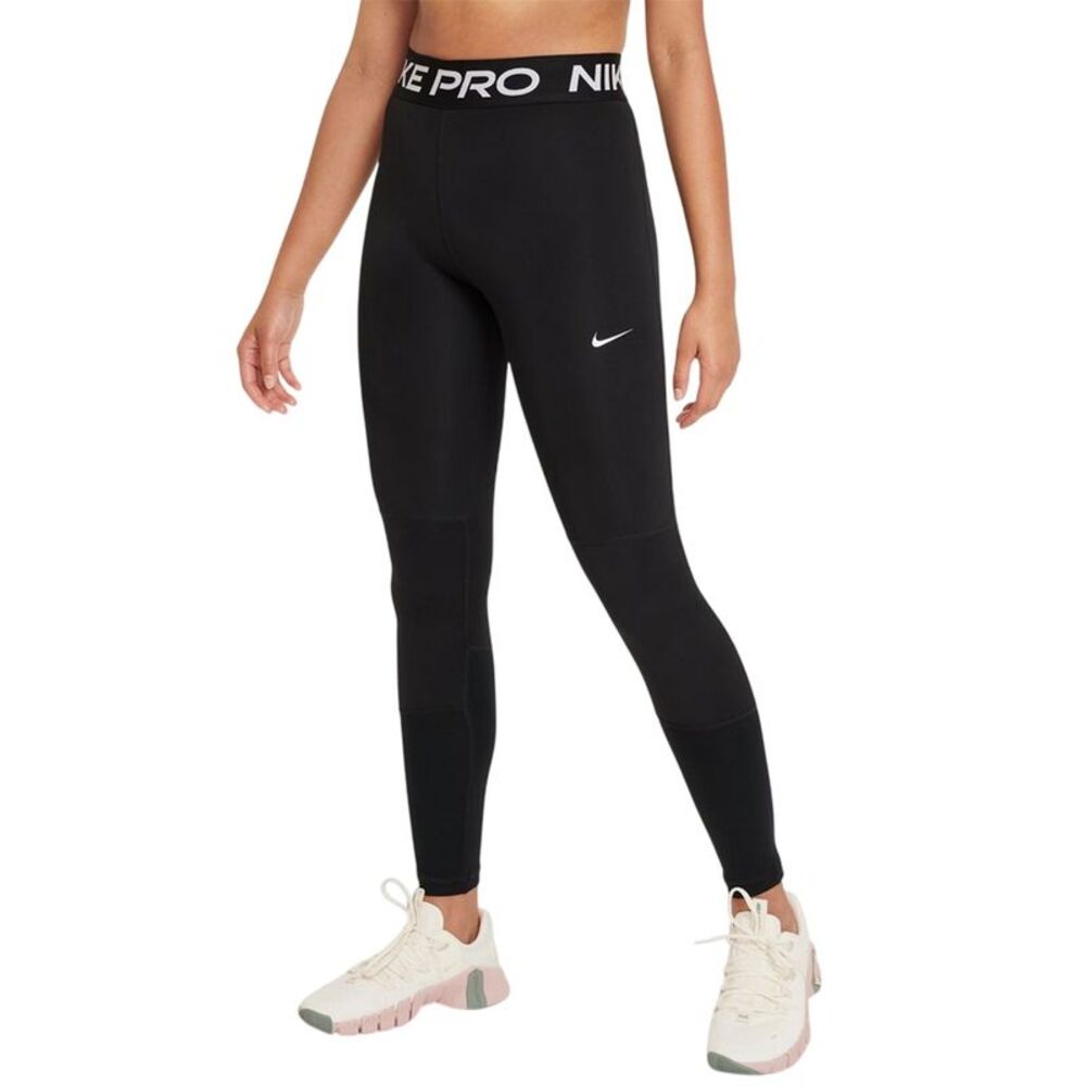 Nike Girls Pro Pantyhose / Black/White